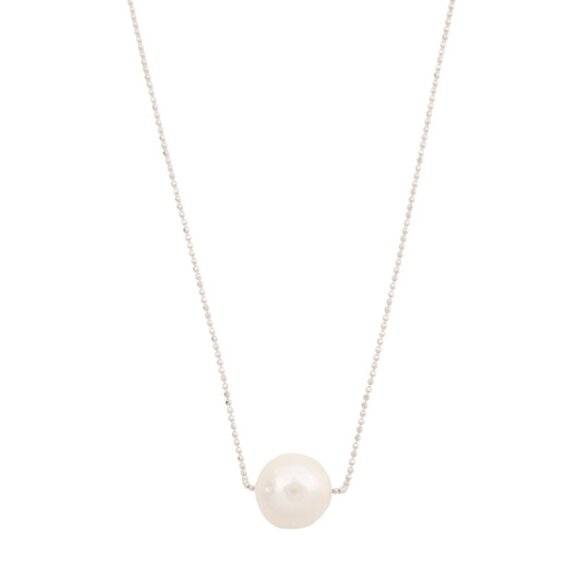 MILOR SILVER Made In Italy Sterling Silver Fresh Water Pearl Necklace - Picture 1 of 3